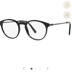 BVLGARI Black Oval Frame Glasses 3052 501 48